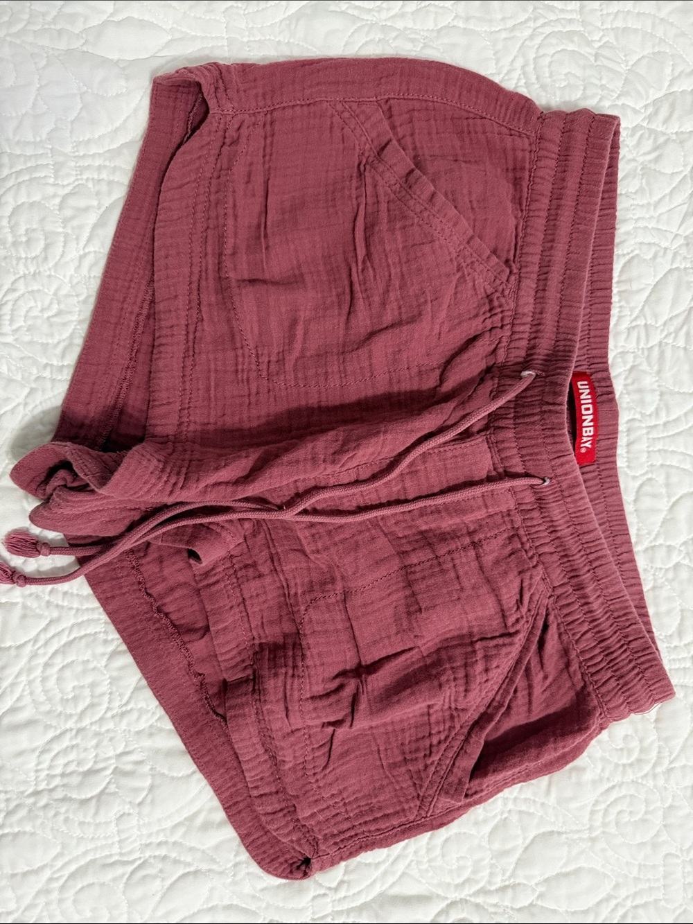 UNIONBAY Girls' Rose Mauve Pull-On Shorts